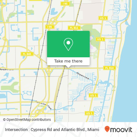 Intersection : Cypress Rd and Atlantic Blvd. map