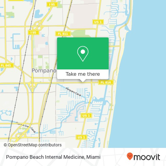 Mapa de Pompano Beach Internal Medicine