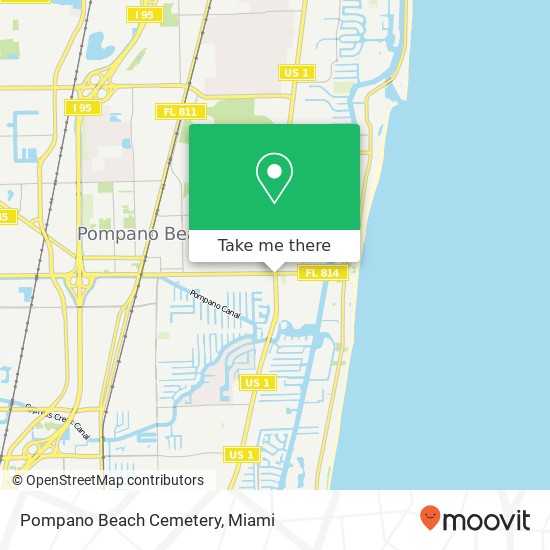 Pompano Beach Cemetery map