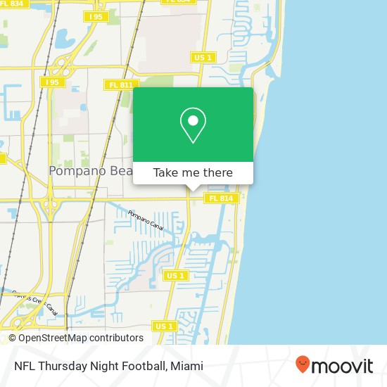 Mapa de NFL Thursday Night Football