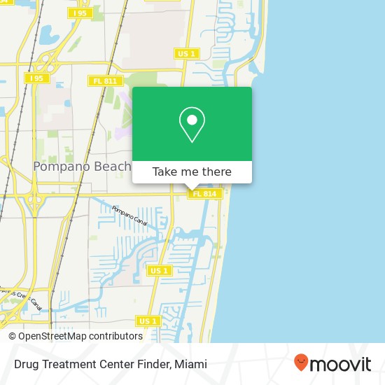 Mapa de Drug Treatment Center Finder