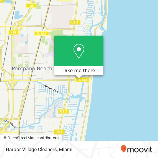 Harbor Village Cleaners map