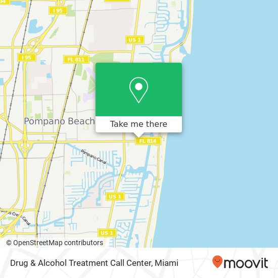 Mapa de Drug & Alcohol Treatment Call Center