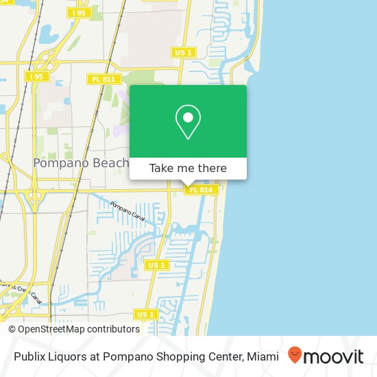 Publix Liquors at Pompano Shopping Center map