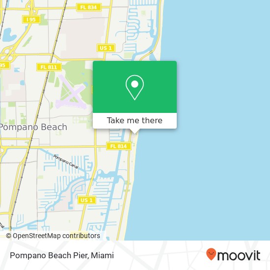 Mapa de Pompano Beach Pier