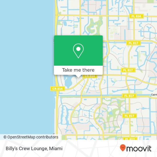 Billy's Crew Lounge map