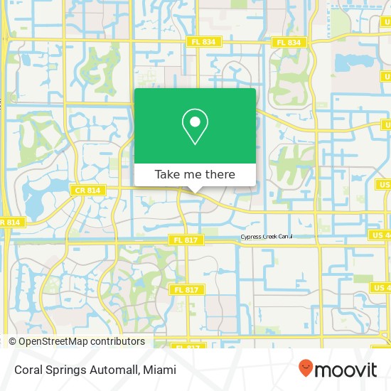 Mapa de Coral Springs Automall