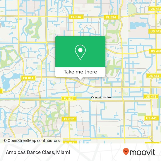 Mapa de Ambica's Dance Class