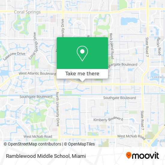 Mapa de Ramblewood Middle School
