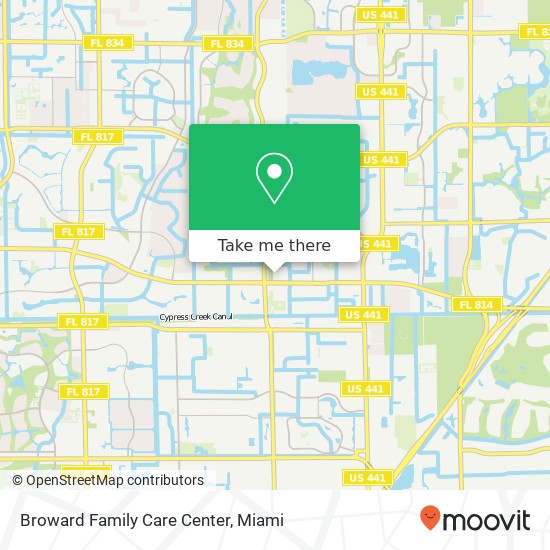 Mapa de Broward Family Care Center