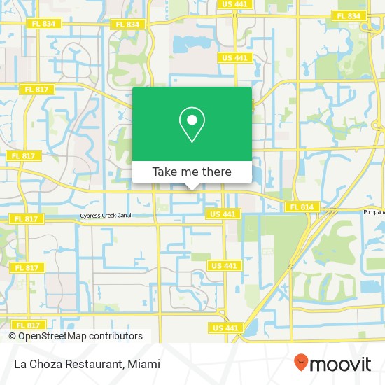 Mapa de La Choza Restaurant