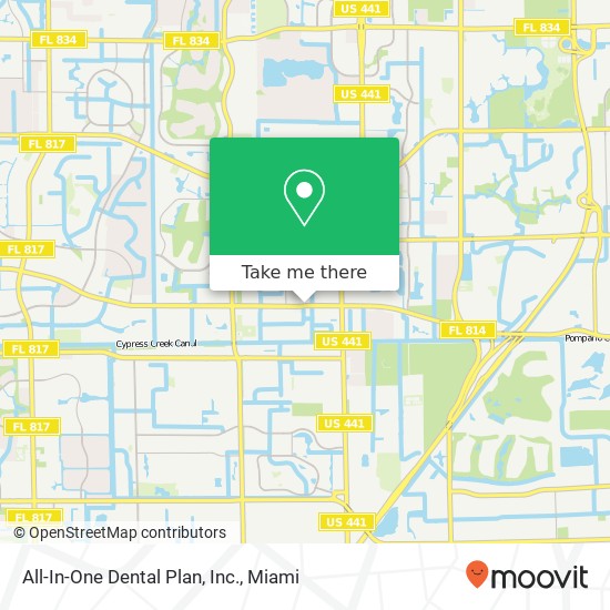 All-In-One Dental Plan, Inc. map