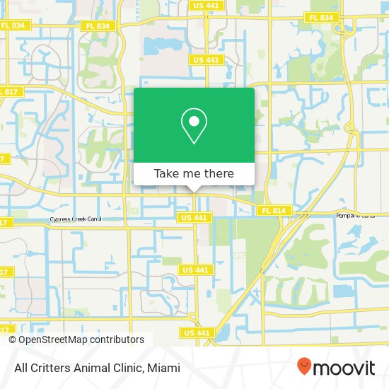 All Critters Animal Clinic map