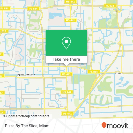 Pizza By The Slice map