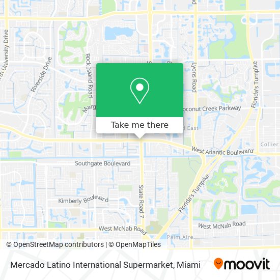 Mapa de Mercado Latino International Supermarket