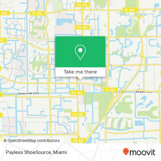 Mapa de Payless ShoeSource