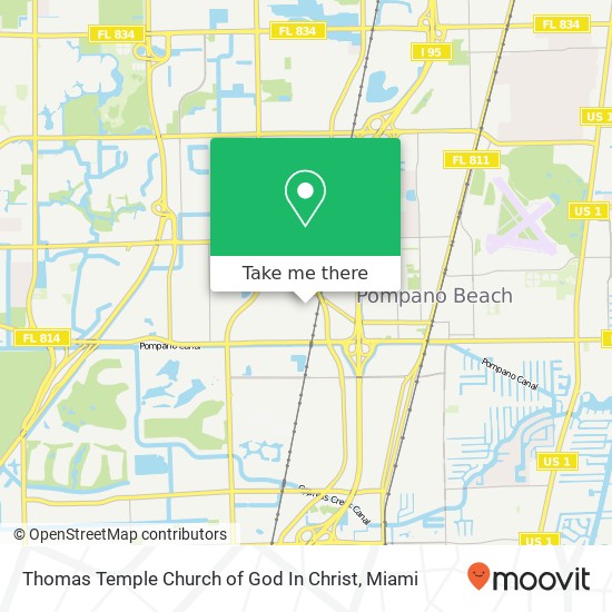Thomas Temple Church of God In Christ map