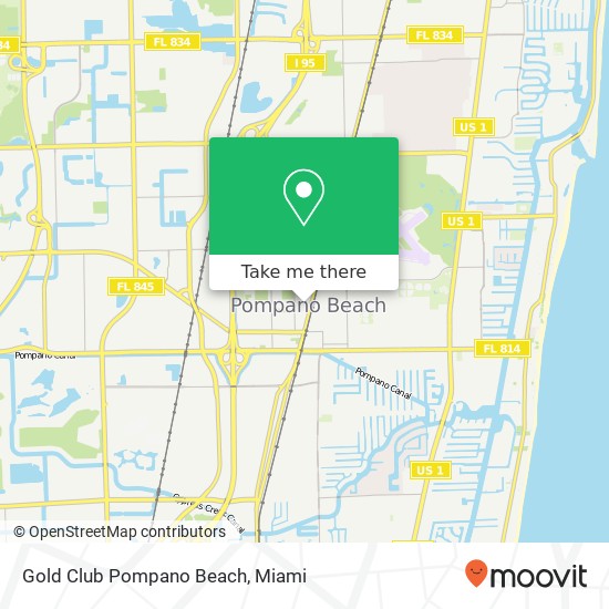 Gold Club Pompano Beach map