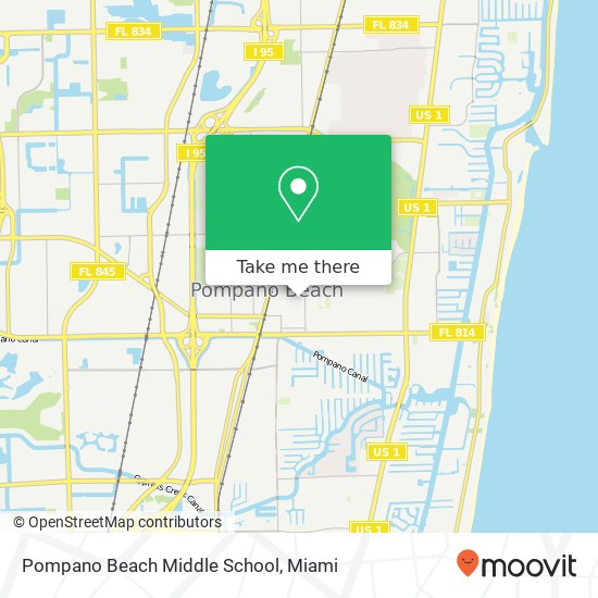 Mapa de Pompano Beach Middle School