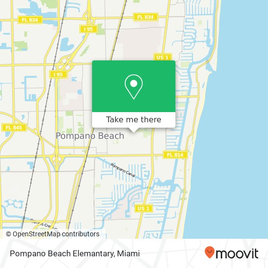 Mapa de Pompano Beach Elemantary