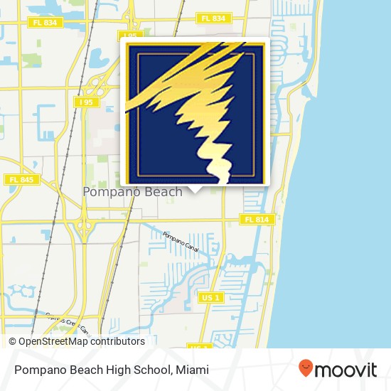 Pompano Beach High School map