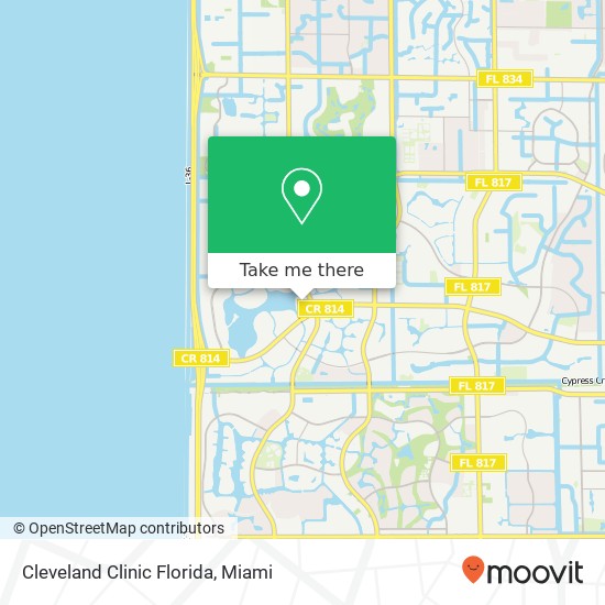 Mapa de Cleveland Clinic Florida