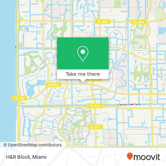 H&R Block map