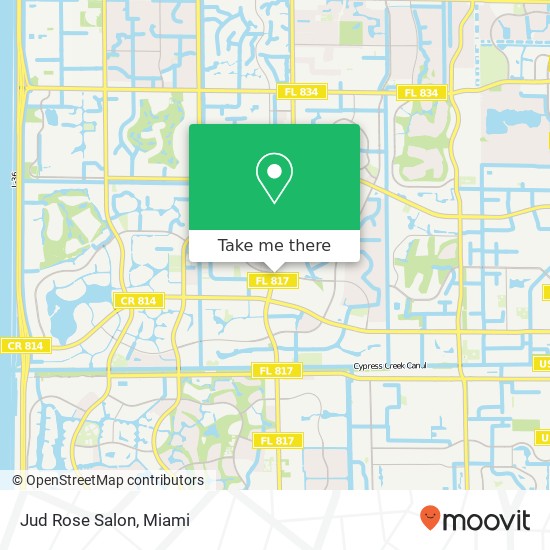 Jud Rose Salon map