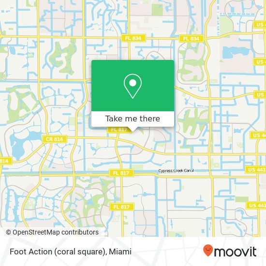 Foot Action (coral square) map