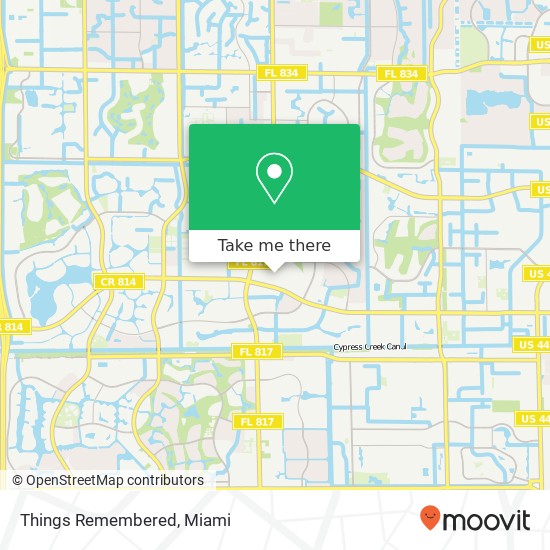 Mapa de Things Remembered