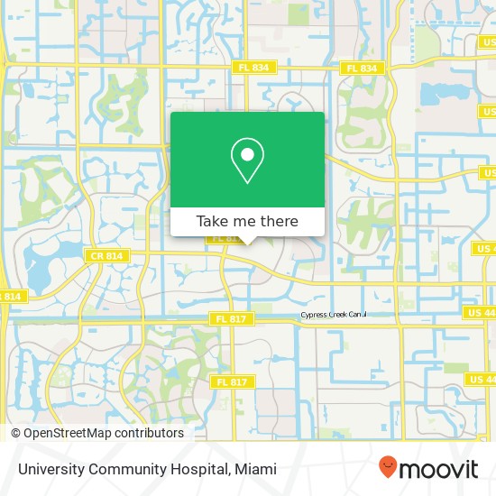 Mapa de University Community Hospital