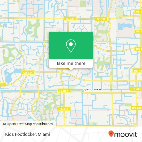 Mapa de Kids Footlocker