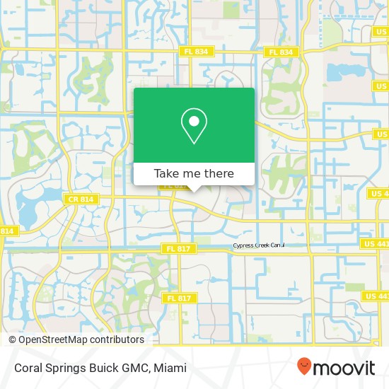 Mapa de Coral Springs Buick GMC