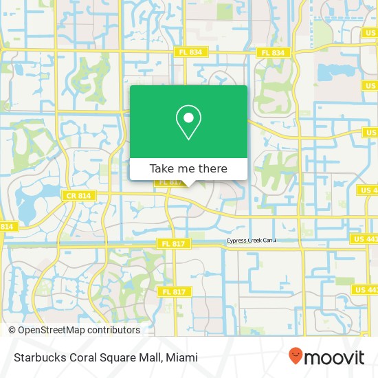 Starbucks Coral Square Mall map