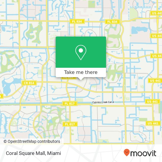 Coral Square Mall map