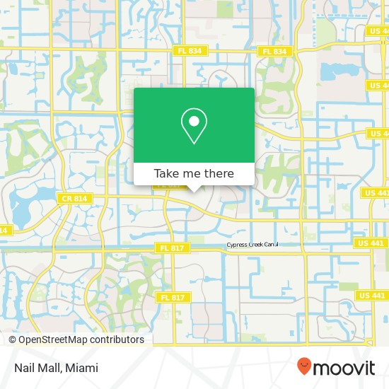 Mapa de Nail Mall