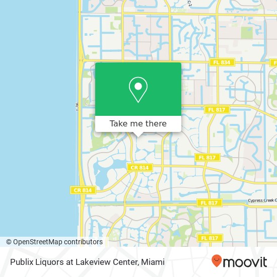 Mapa de Publix Liquors at Lakeview Center