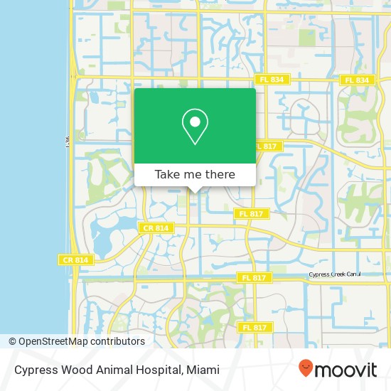 Mapa de Cypress Wood Animal Hospital