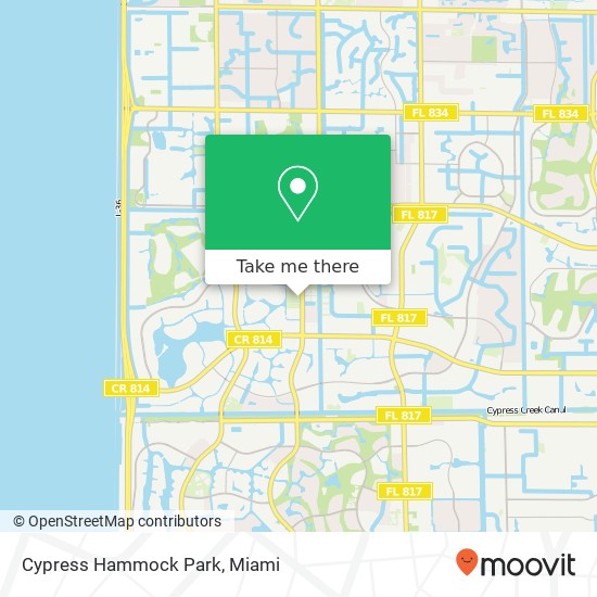 Cypress Hammock Park map