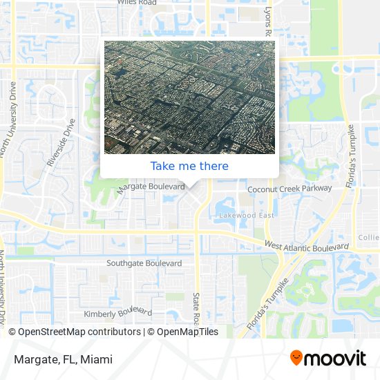 Margate, FL map