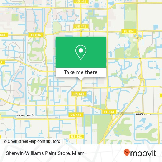 Mapa de Sherwin-Williams Paint Store