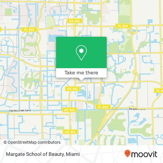 Margate School of Beauty map