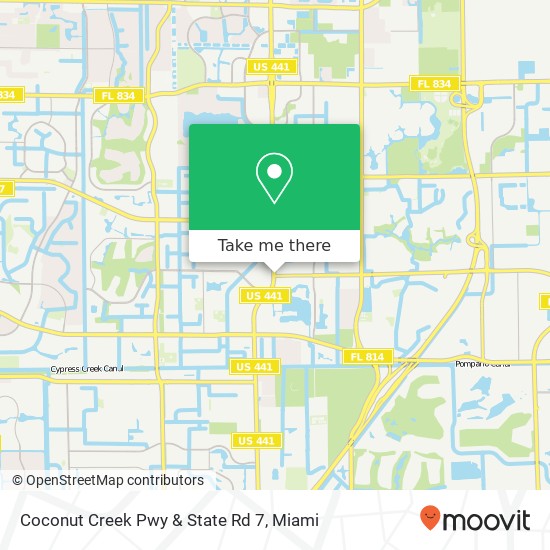 Mapa de Coconut Creek Pwy & State Rd 7