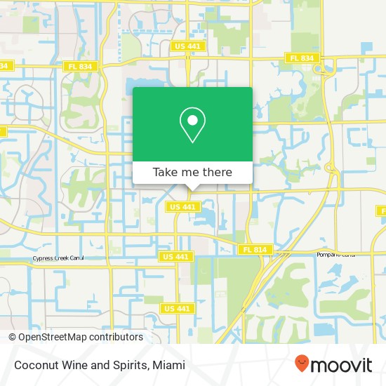 Coconut Wine and Spirits map