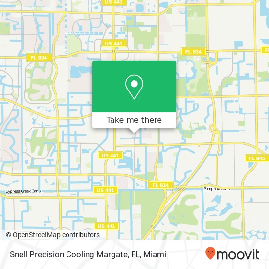 Snell Precision Cooling Margate, FL map