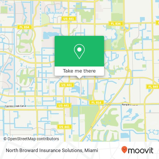 North Broward Insurance Solutions map