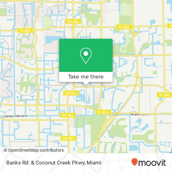 Mapa de Banks Rd. & Coconut Creek Pkwy