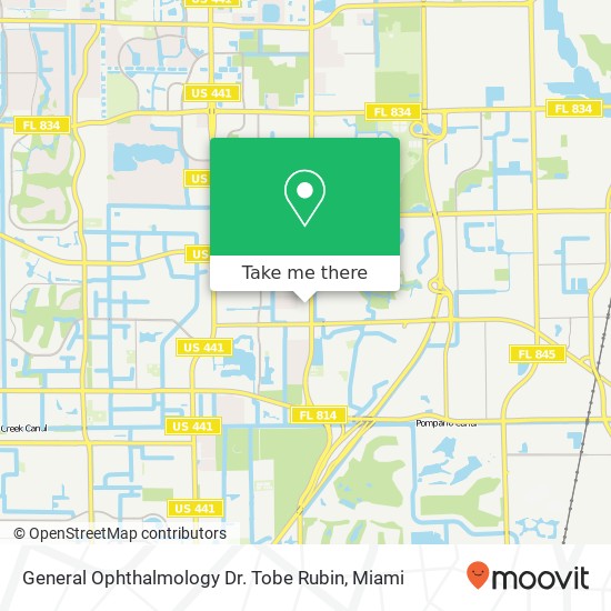 General Ophthalmology Dr. Tobe Rubin map