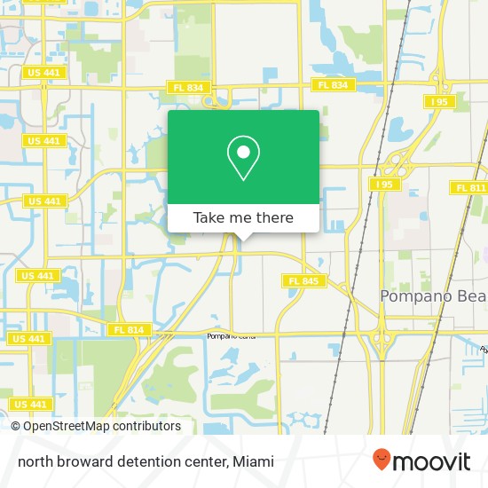 north broward detention center map