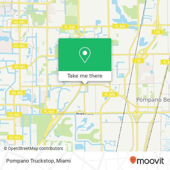 Mapa de Pompano Truckstop